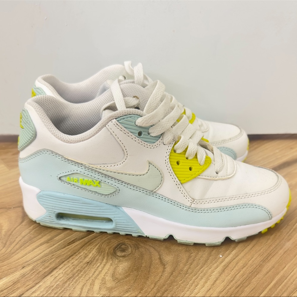 Kids White and Yellow Sneakers